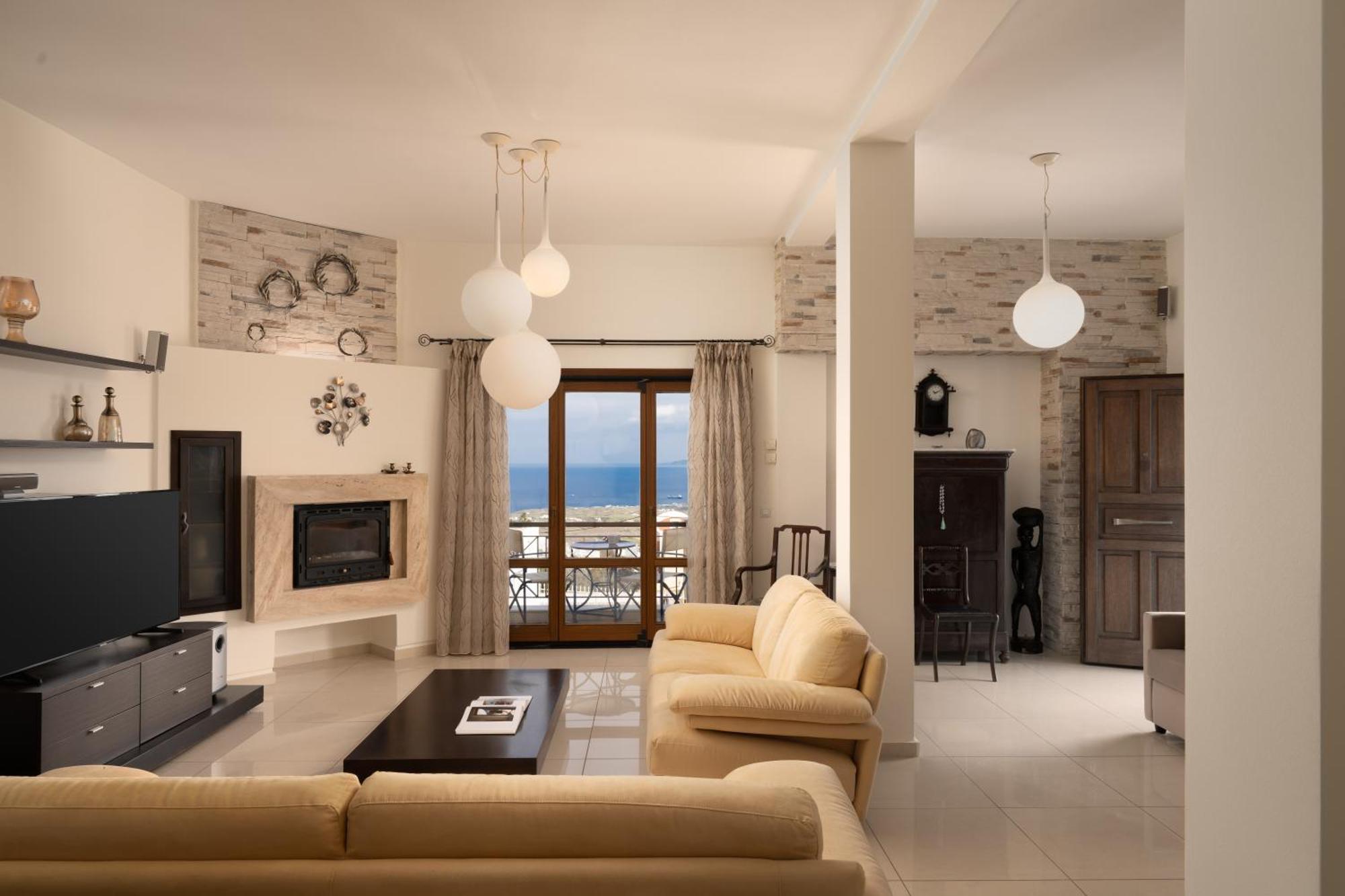 Central Seaview Heven Apartment In Fira  Extérieur photo