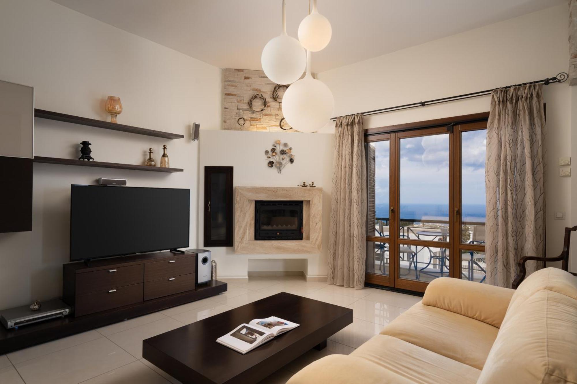 Central Seaview Heven Apartment In Fira  Extérieur photo